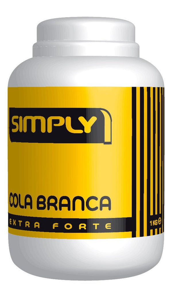 Cola Branca Vinílica Simply 1L - Extra Forte - Papelaria - SIMPLY