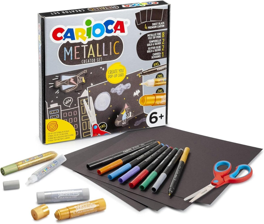 Conjunto Creator Pop Up Carioca Metallic 43165 - Toys - CARIOCA
