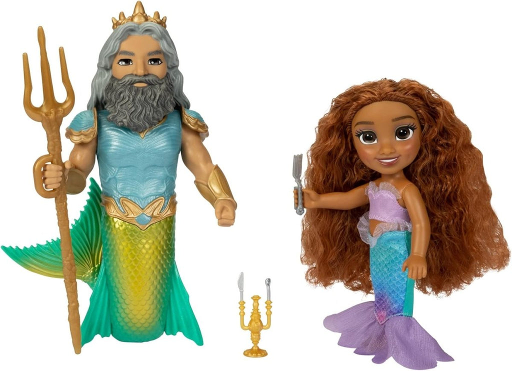 Conjunto Disney A Pequena Sereia: Ariel e Tritão 15 cm - Toys - Jakks Pacific