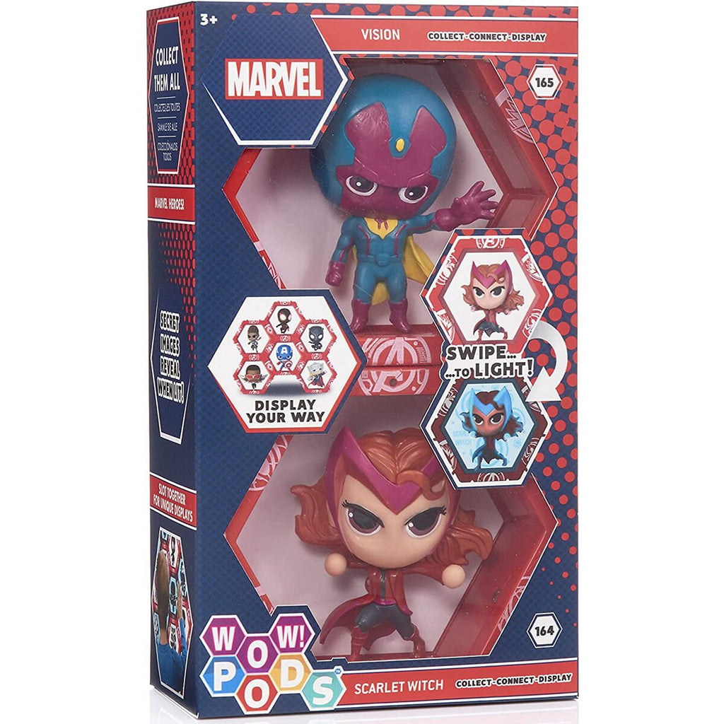 Conjunto de Figuras Marvel LED WOW! POD Vision + Scarlet - Colecionáveis - WOW STUFF
