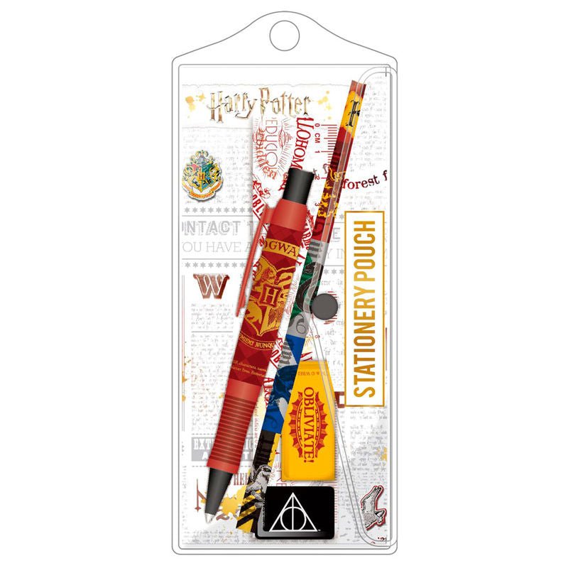 Conjunto de Papelaria Harry Potter - 5 Peças - Papelaria - Blue Sky Studios