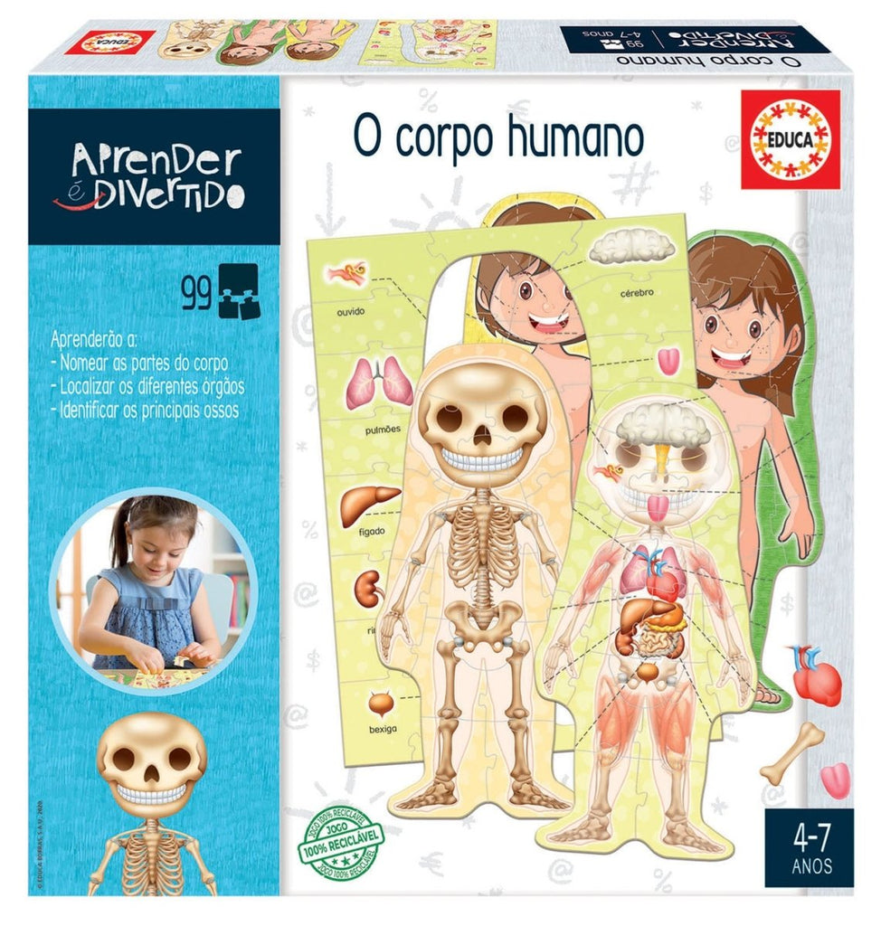 Corpo Humano Educa Aprender é Divertido 18730 (Português) - Toys - EDUCA