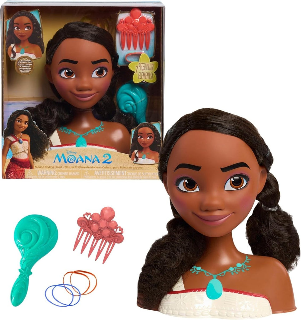 Disney Princesa Vaiana (Moana) 2 em 1 - Busto com 7 Acessórios - Toys - JUST PLAY