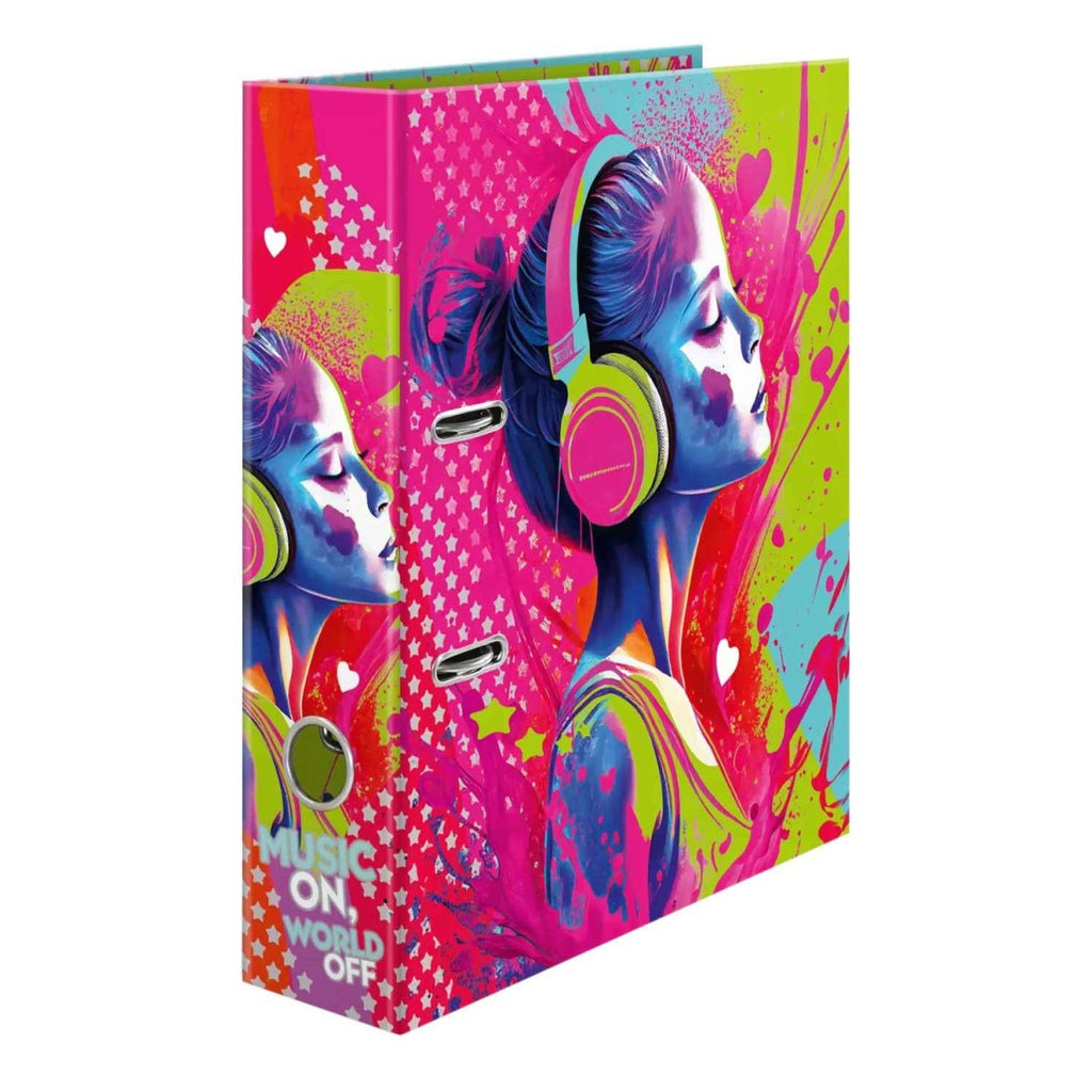 Dossier Escolar A4 HERMA Music Girl L/L 2 Argolas 70mm - Papelaria - HERMA