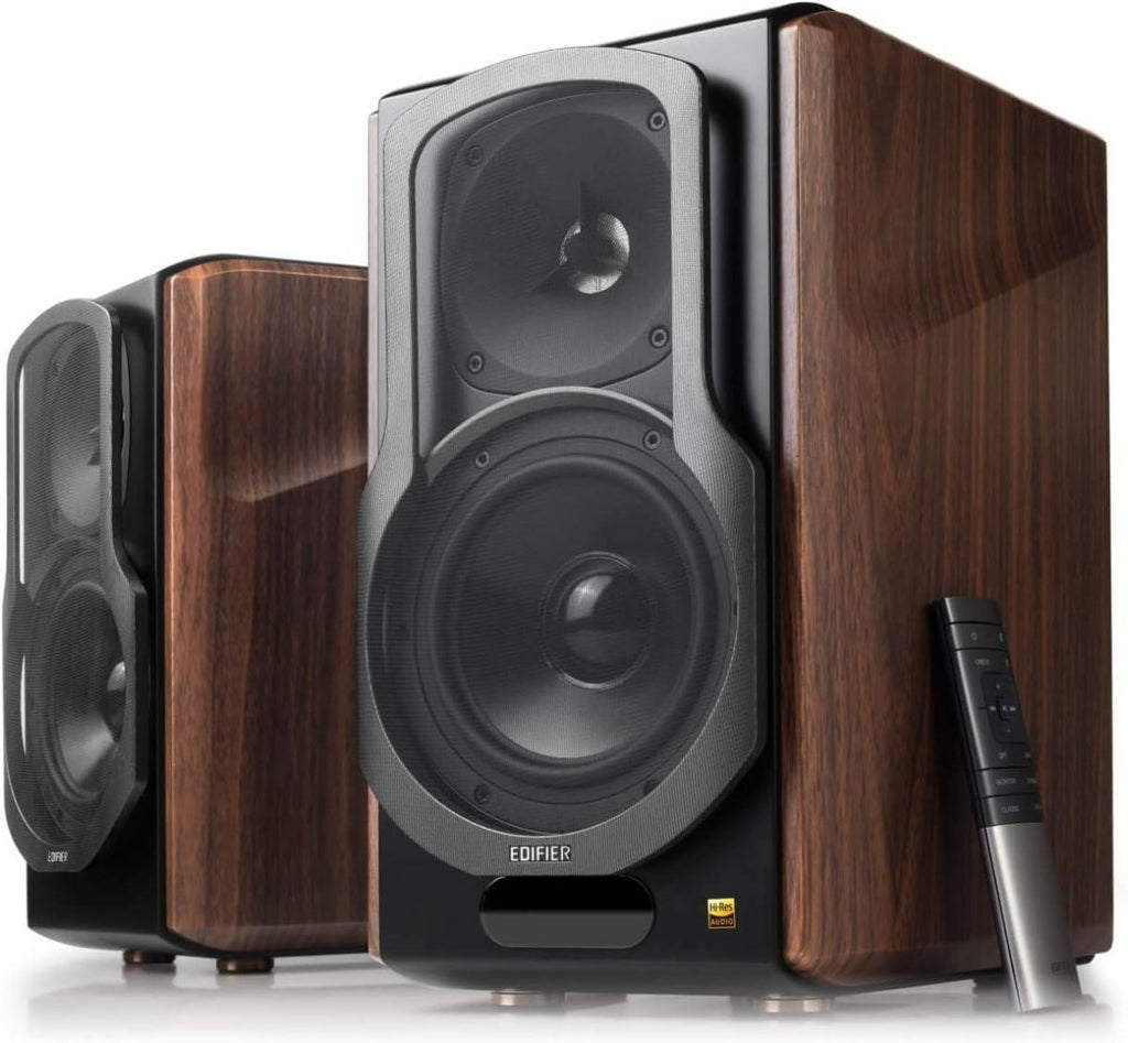 Edifier Colunas Ativas Bluetooth S2000 Studio MKIII HiFi 2.0 130W RMS Wood - ÁUDIO - Edifier