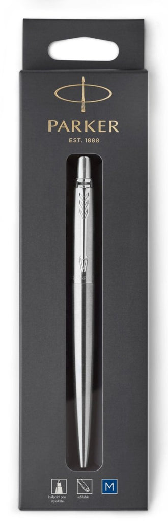 Esferográfica Parker Jotter Aço Inox Cromado Ct 1953205 Azul - Papelaria - Parker