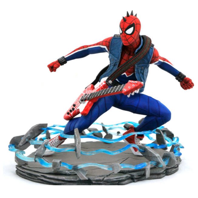 Estatua Spider - Punk Spiderman Marvel 18cm - Colecionáveis - Diamond Select