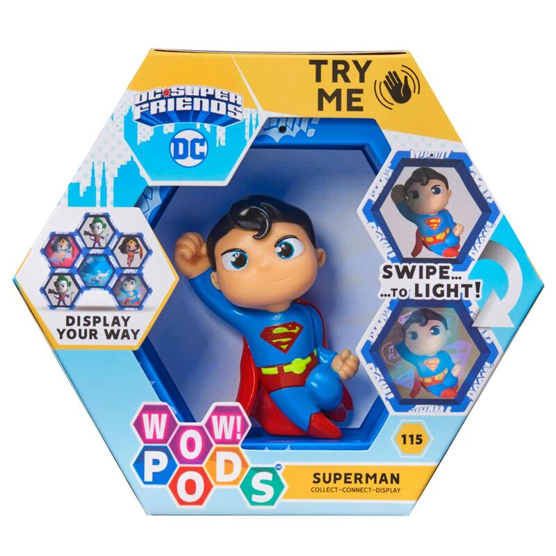 Figura DC Comics LED WOW! POD Superman - Colecionáveis - WOW STUFF