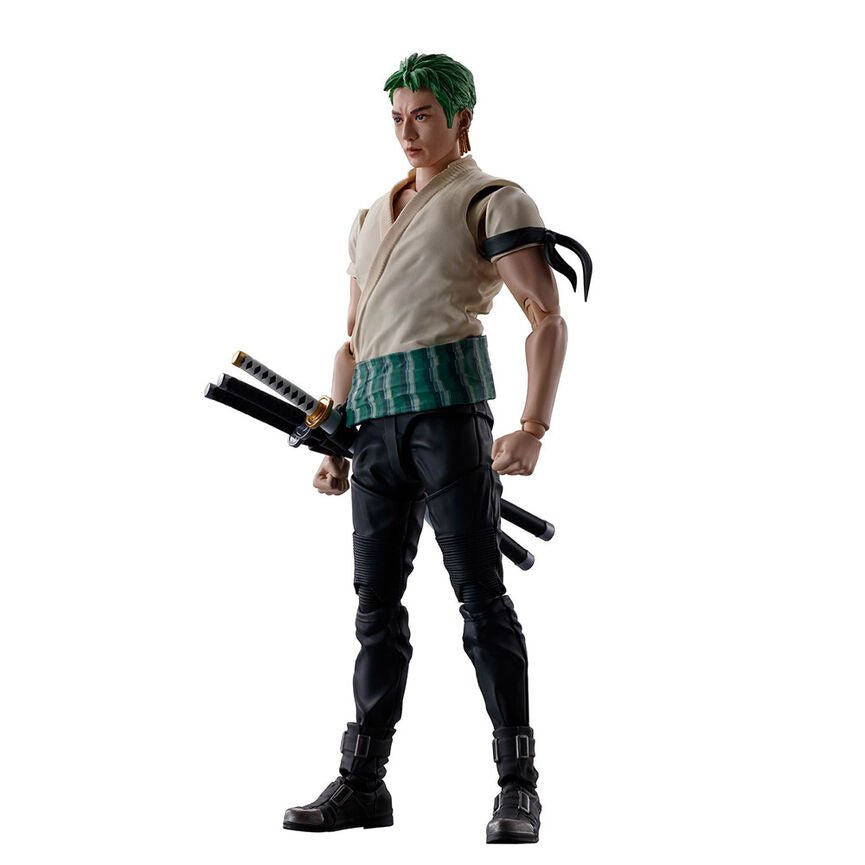 Figura One Piece Netflix Roronoa Zoro S.H. Figuarts 14,5 cm - Colecionáveis - Bandai Tamashii Nations