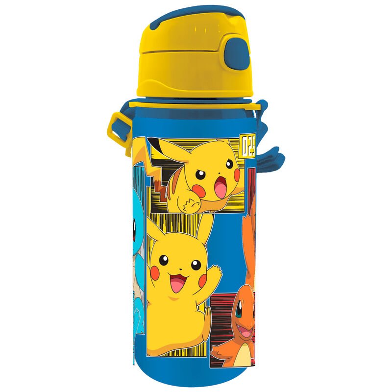 Garrafa de Alumínio Pokémon 600ml com Fecho Automático - Colecionáveis - Kids Licensing