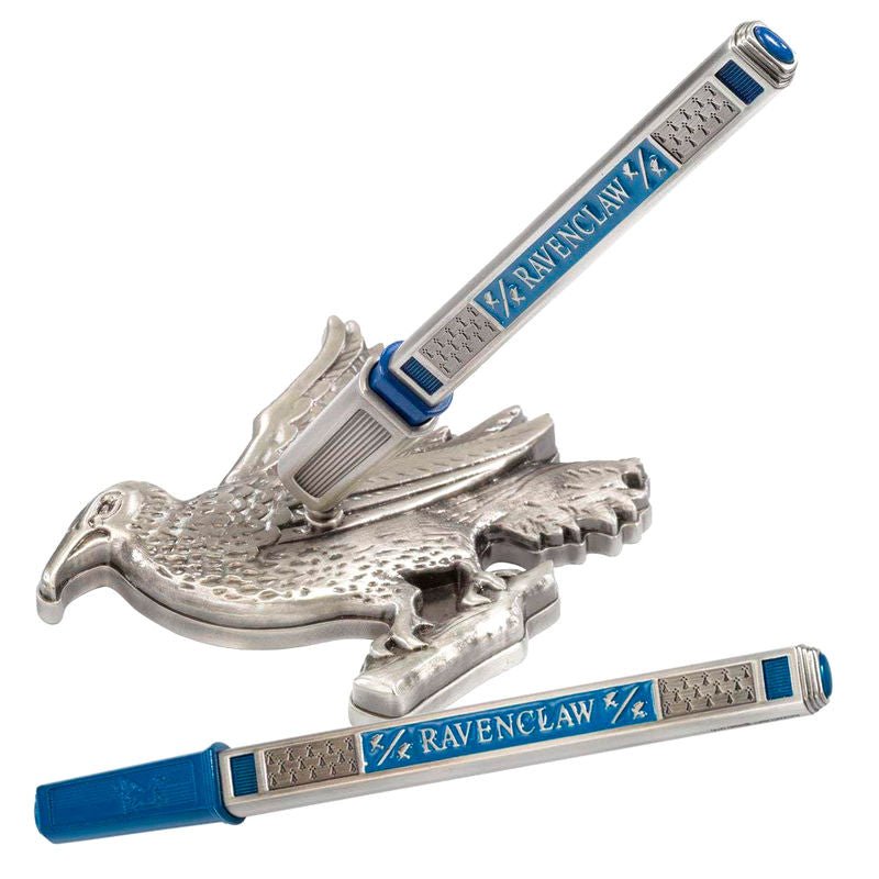 Harry Potter Caneta com Suporte de Mesa Ravenclaw - Papelaria - Noble Collection