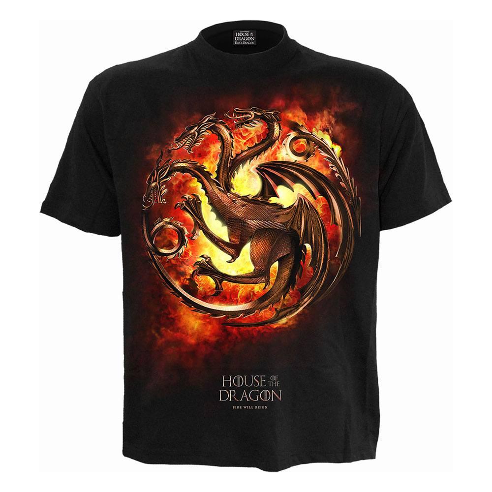 House of the Dragon T-Shirt Dragon Flames - Roupa e acessórios - Spiral Direct