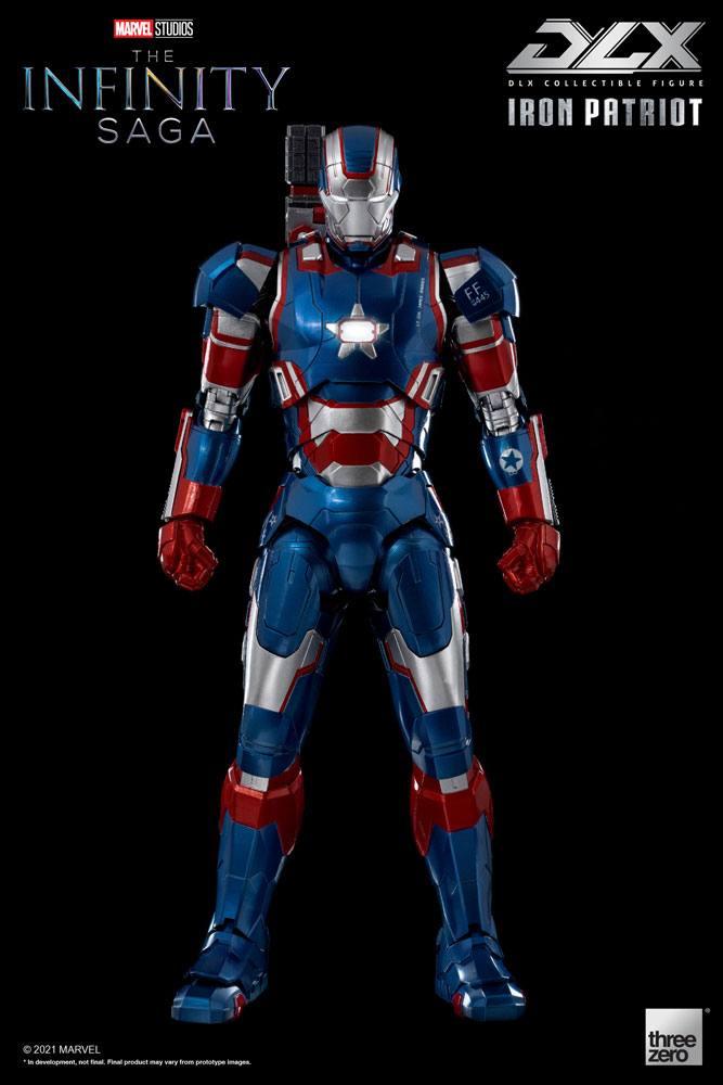 Infinity Saga DLX Action Figure 1/12 Iron Patriot 17 cm - Toys - ThreeZero