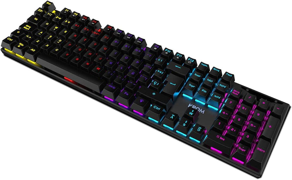 Krom Kasic - Teclado Gaming Numérico Mecânico RGB Rainbow USB - TEK - Informática - Krom