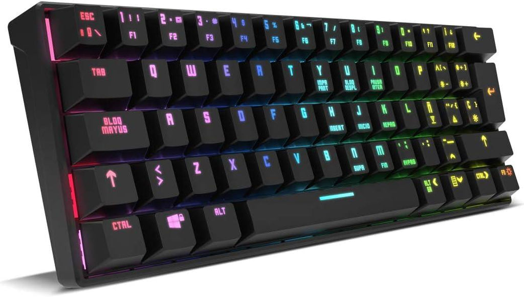 Krom Kluster - Teclado Gaming Mecânico RGB - Bluetooth 5.0 e USB - TEK - Informática - Krom