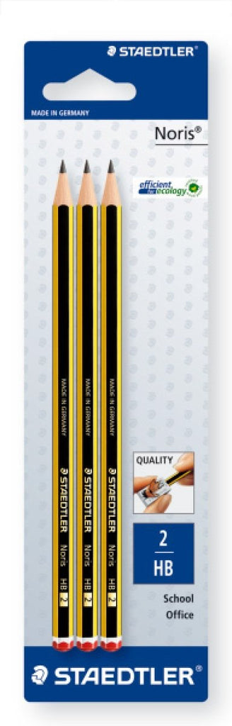Lápis Grafite Staedtler Noris 120 HB Nº 2 - Blister com 3 Unidades - Papelaria - Staedtler