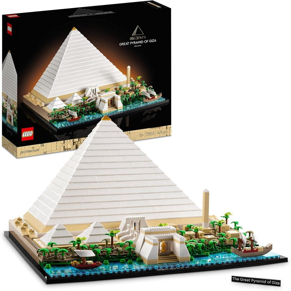 LEGO Architecture Grande Pirâmide de Gizé 21058 - Modelo de Construção Histórica - Colecionáveis - LEGO