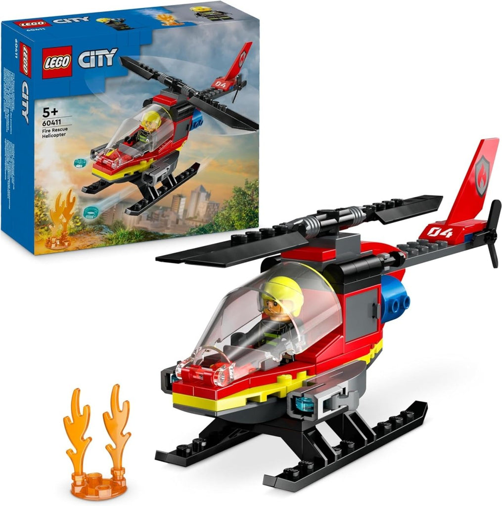 LEGO City Helicóptero de Resgate dos Bombeiros 60411 - Aventura de Ação! - Toys - LEGO