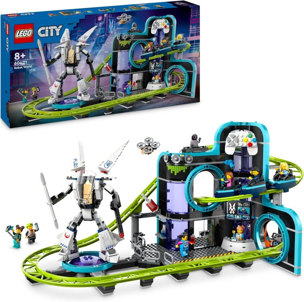 LEGO City Parque de Diversões com Montanha - Russa do Mundo dos Robôs - Toys - LEGO