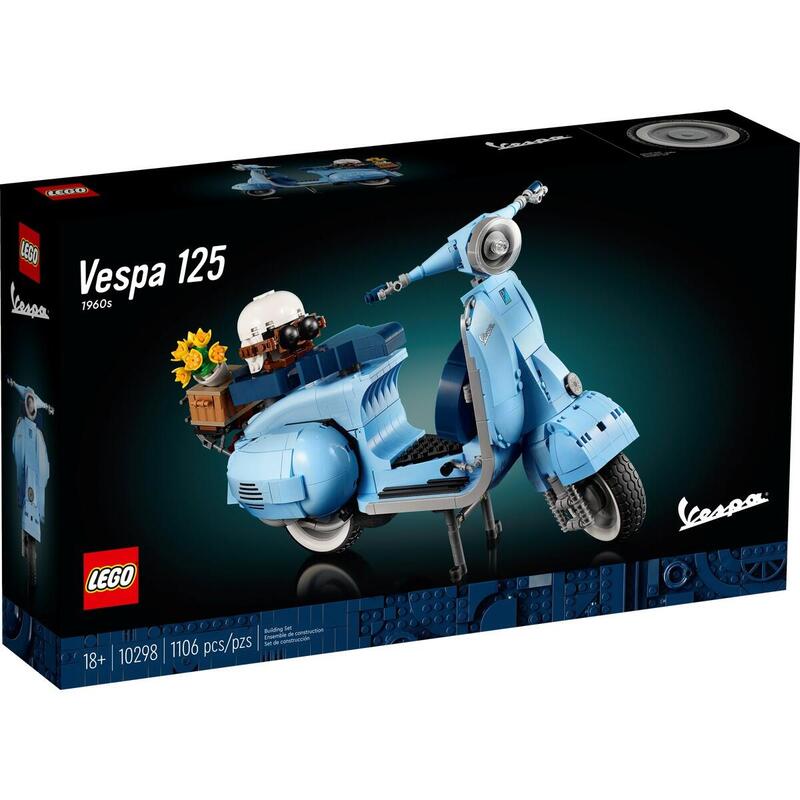 LEGO Icons Vespa 125 1960’s 10298 - Réplica Autêntica para Coleção - Colecionáveis - LEGO