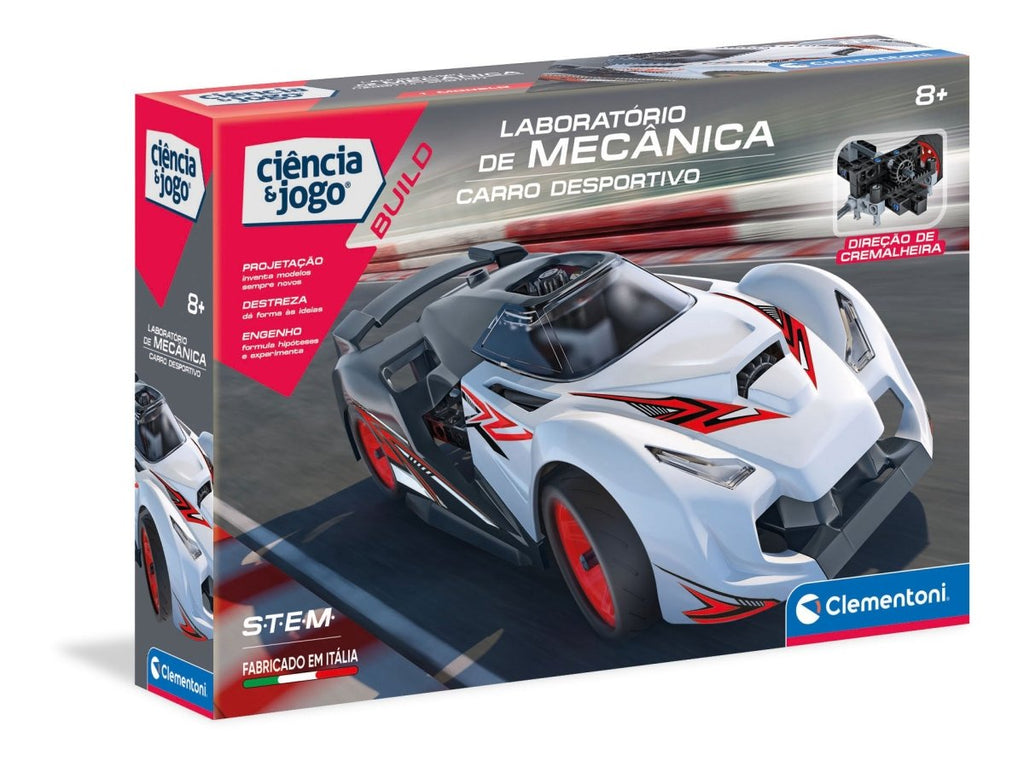 Laboratório de Mecânica – Carro Desportivo Clementoni Ciência & Jogo 67303 - Toys - Clementoni