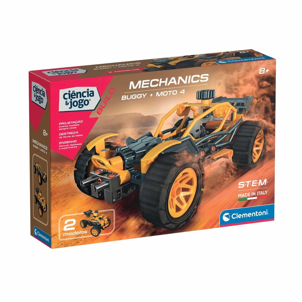 Laboratório de Mecânica - Clementoni Buggy e Moto 4 Ciência & Jogo Technologic 67330 - Toys - Clementoni