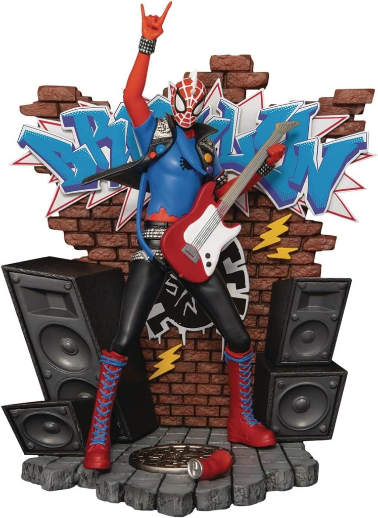Marvel D - Stage Spider - Man: Across the Spider - Verse Part One - Spider - Punk 15 cm - Colecionáveis - Beast Kingdom