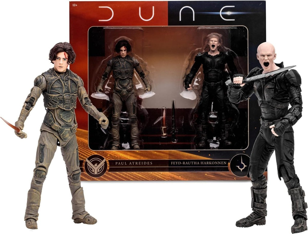 McFarlane Toys Dune Parte Dois - Paul Atreides & Feyd - Rautha Harkonnen 18 cm - Colecionáveis - McFarlane Toys