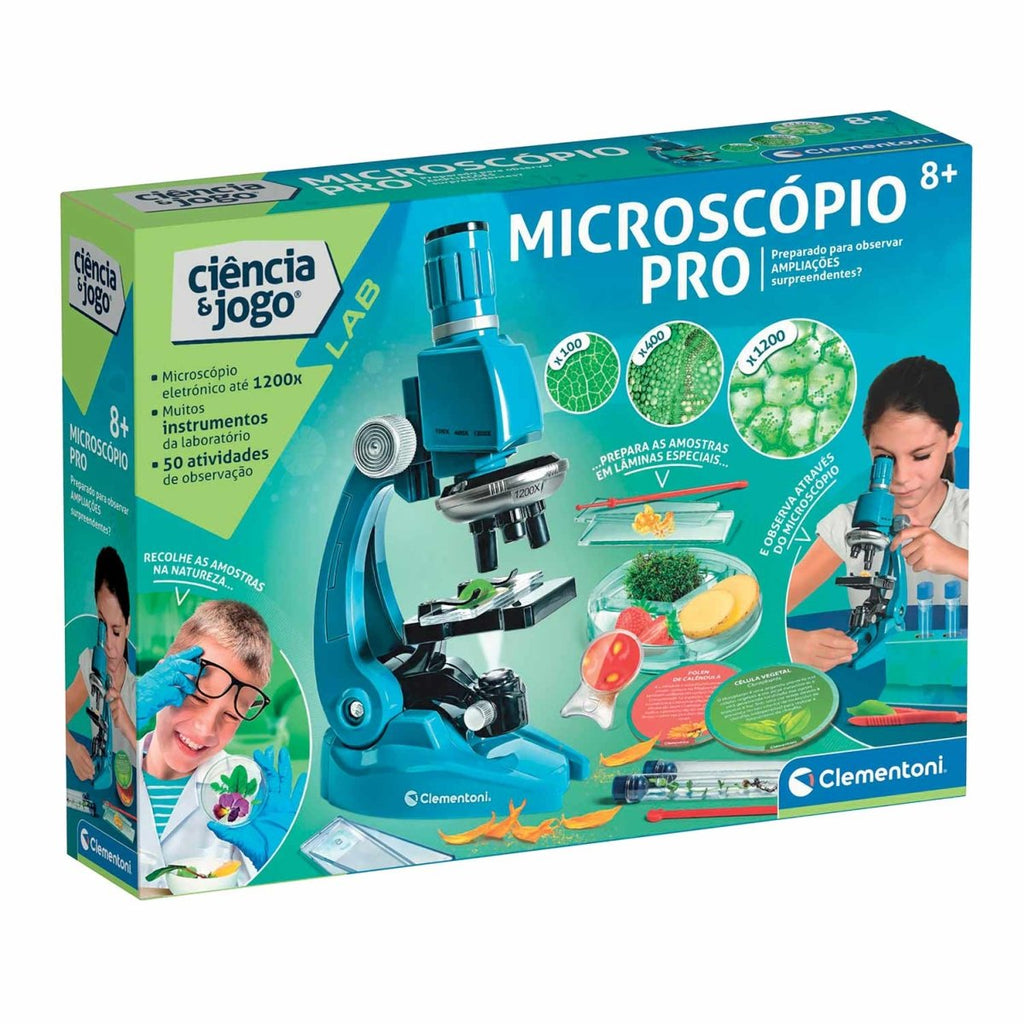 Microscópio Pro Clementoni Ciência & Jogo 67783 - Toys - Clementoni