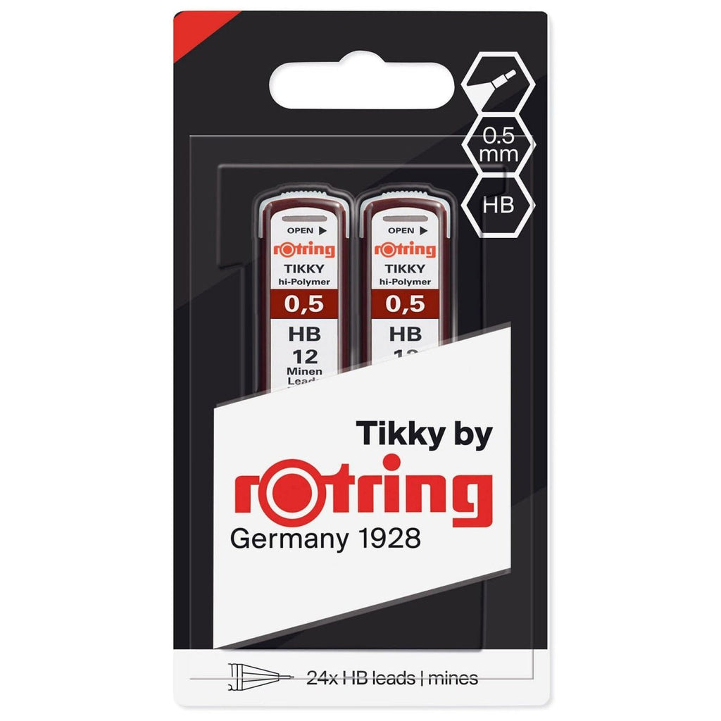 Minas Rotring Tikky Hi - Polymer 0,5mm HB c/12 - Papelaria - Rotring