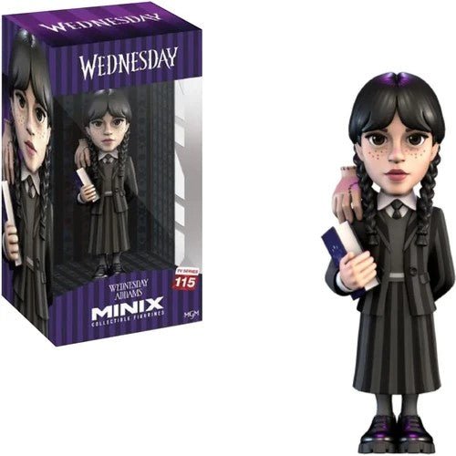Minix Wednesday Addams com Coisa - Wednesday 12cm - Colecionáveis - Bandai