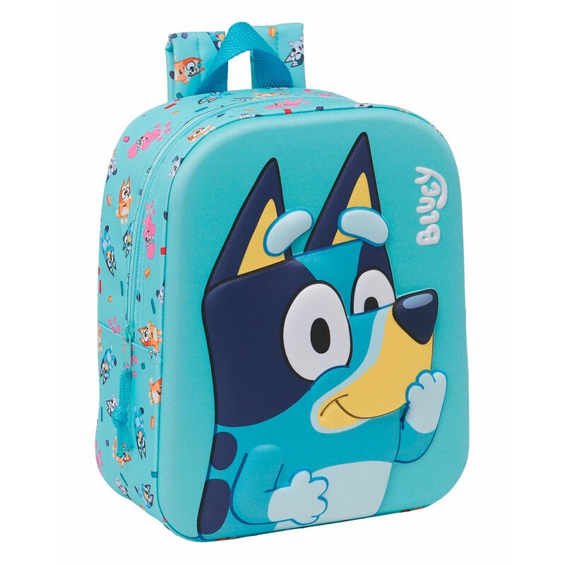 Mochila 3D Bluey 27cm - Papelaria - Safta