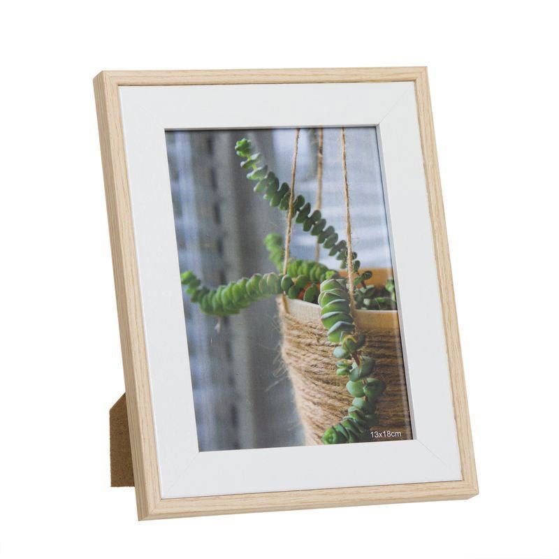 Moldura de Madeira Natural 13x18cm D'CASA - Exposição Elegante para Suas Fotos - Decoração - D'CASA