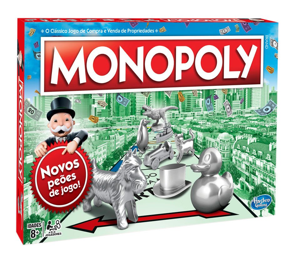 Monopólio Clássico Hasbro Gaming - Versão em Português - Jogos e Puzzles - Hasbro