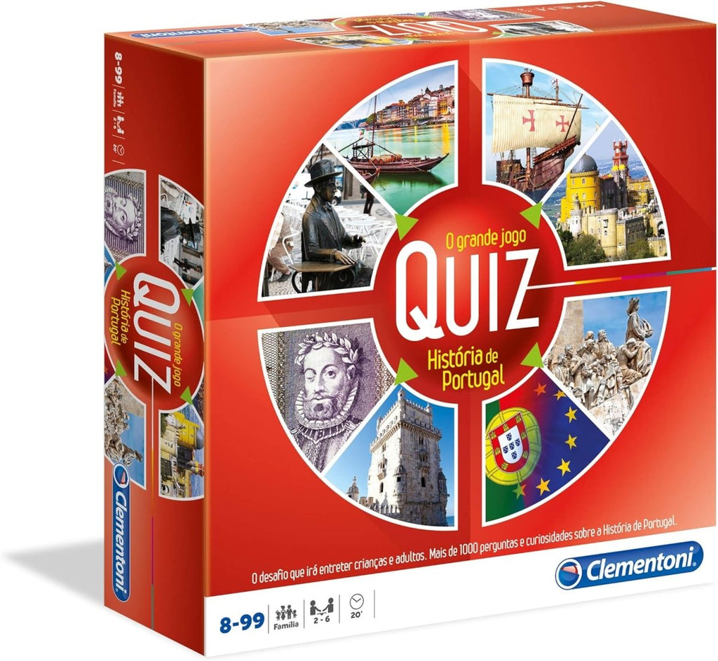 O Grande Jogo Quiz História de Portugal - Versão Portuguesa - Jogos e Puzzles - Clementoni
