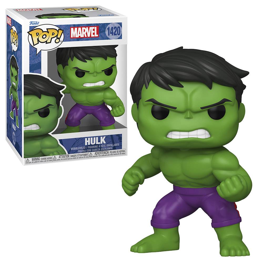 POP! Marvel: Hulk Clássico - Figura de Vinil 9,5 cm - Colecionáveis - Funko