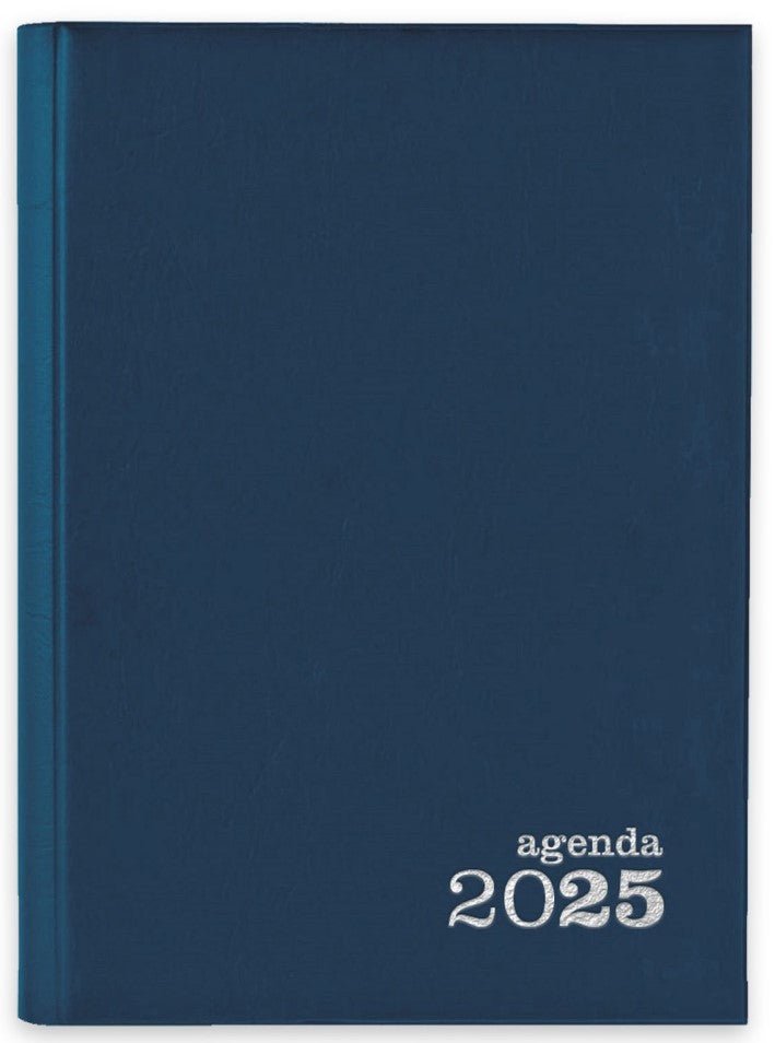 Agenda Diária A5 2025 Ambar Classic Azul - Papelaria - AMBAR