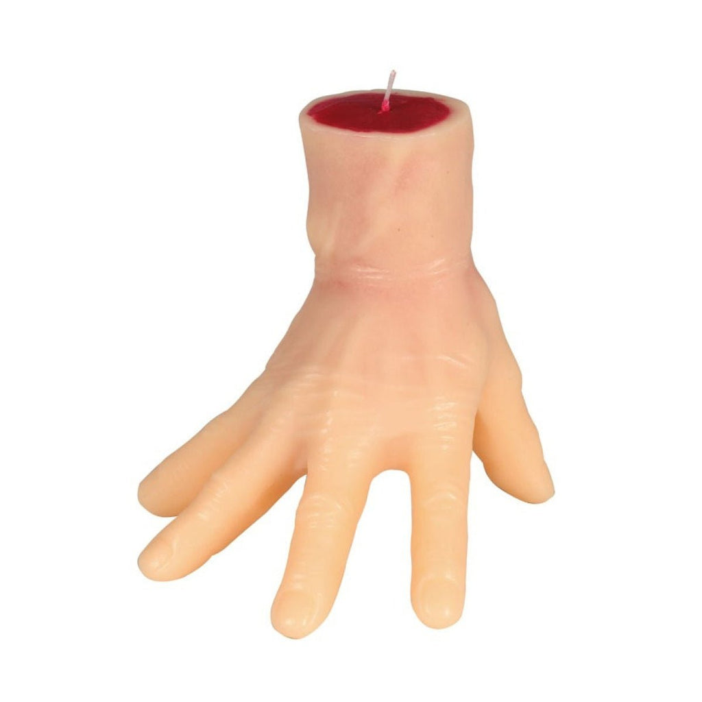 Vela Mão Ensanguentada 15cm - Decoração Assustadora - Decoração - ANIMATEK