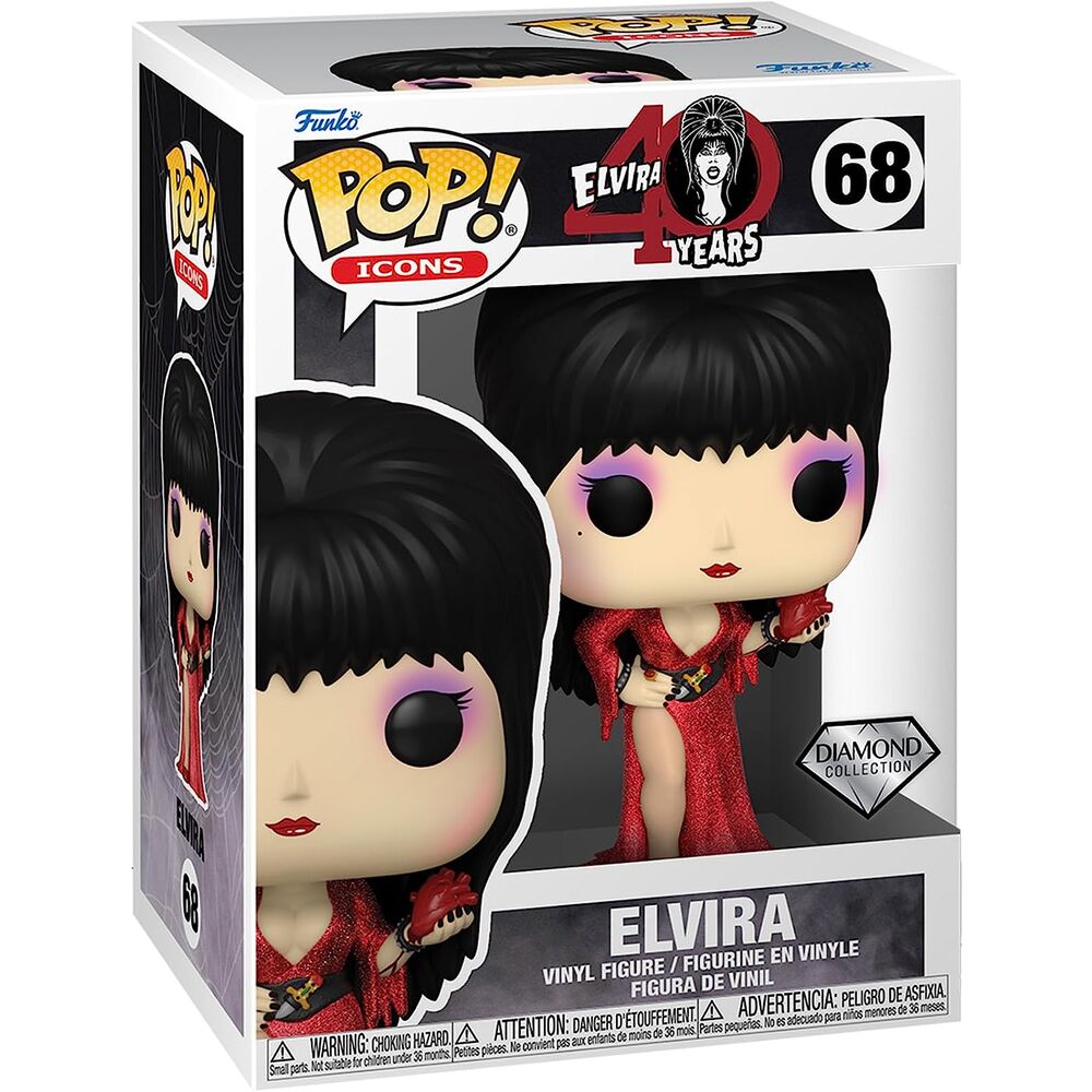 POP! Ad Icons Diamond Vinyl Figure Elvira 40th Anniversary 9 cm - Toys - Funko