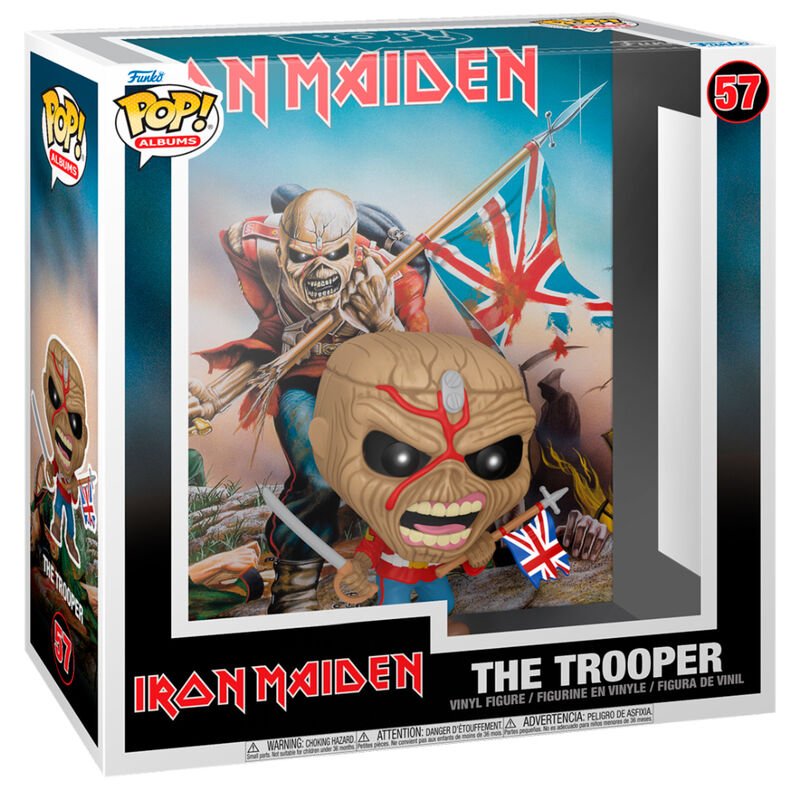 POP! Albums Iron Maiden Vinyl Figure The Trooper 9 cm - Colecionáveis - Funko