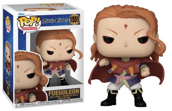 POP! Animation Black Clover Vinyl Figure Fuegoleon 9 cm - Colecionáveis - Funko