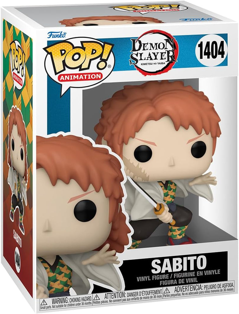 POP! Animation Demon Slayer: Kimetsu no Yaiba Figure Sabito (No Mask) 9 cm - Colecionáveis - Funko