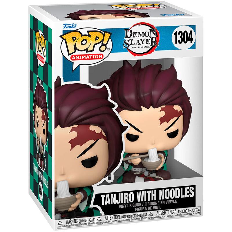 POP! Animation Demon Slayer: Kimetsu no Yaiba Tanjiro with Noodles 9 cm - Toys - Funko