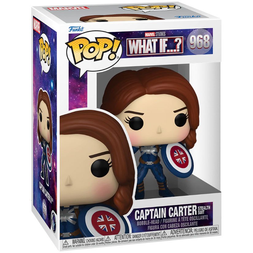 POP! Animation Marvel What If...? Captain Carter (Stealth) 9 cm - Toys - Funko