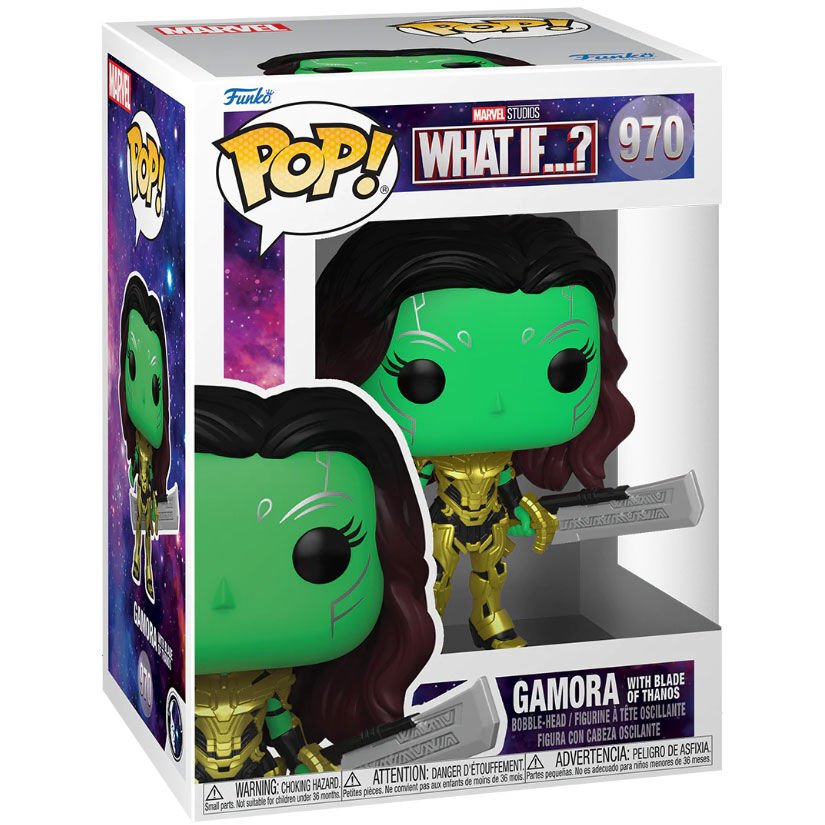 POP! Animation Marvel What If...? Vinyl Figure Gamora with Blade of Thanos 10 cm - Toys - Funko