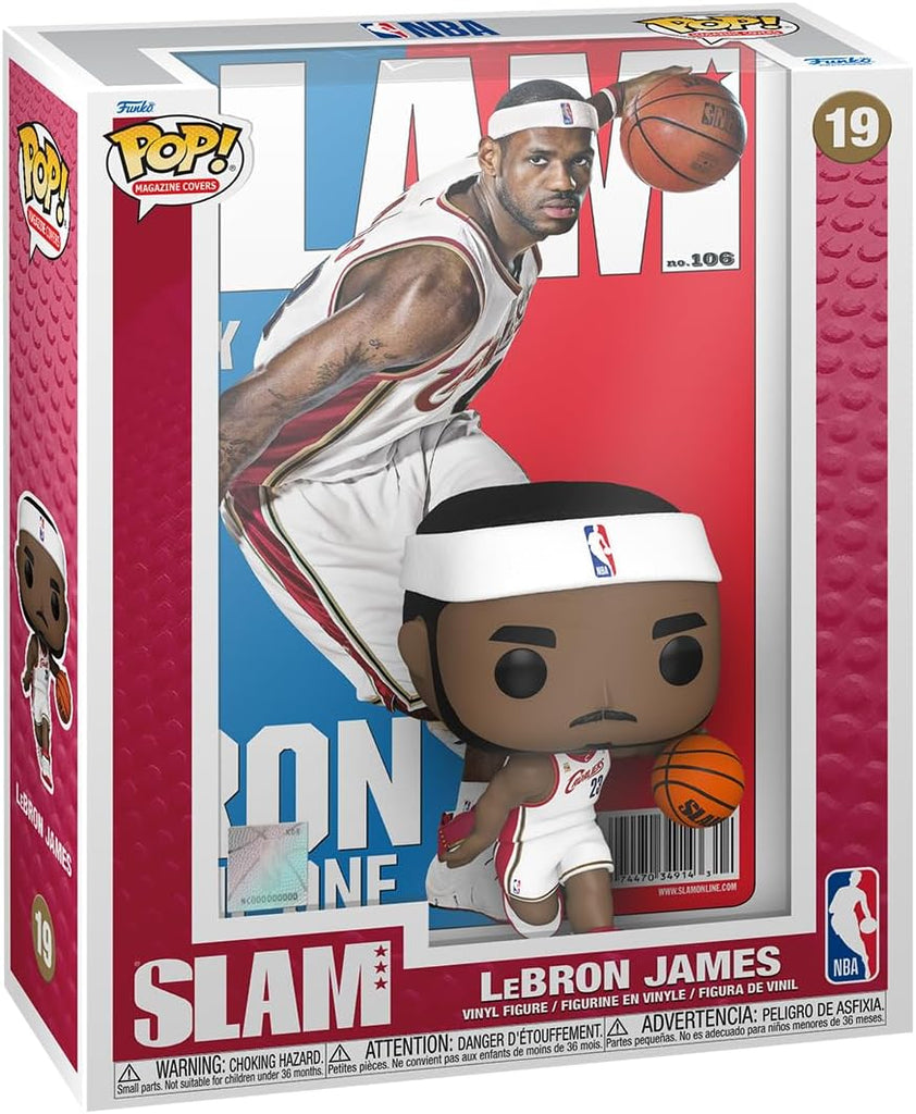 POP! Basketball NBA Cover Vinyl Figure LeBron James (SLAM Magazine) 9 cm - Colecionáveis - Funko