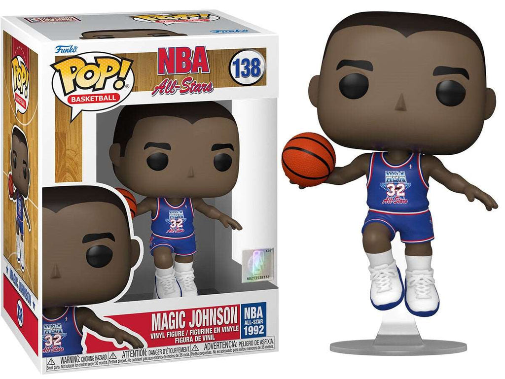 POP! Basketball NBA Legends Vinyl Figure Magic Johnson (Blue All Star Uni 1991) 9 cm - Colecionáveis - Funko