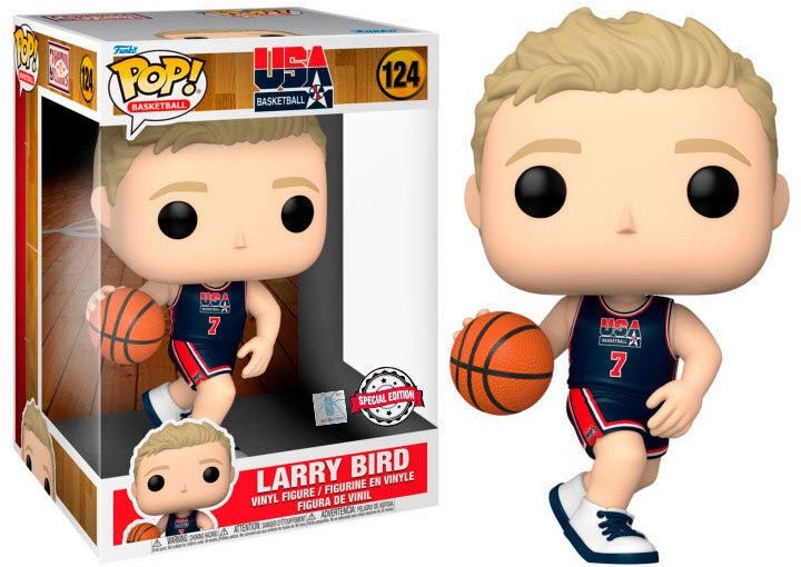 POP! Basketball Super Sized Jumbo Vinyl Figure Larry Bird (Team USA) 25 cm Exclusive - Colecionáveis - Funko