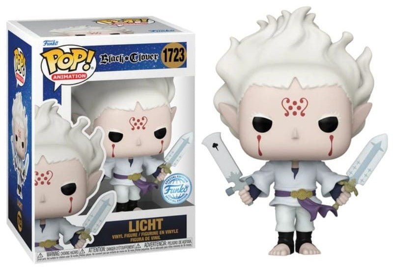 POP! Black Clover Licht - Edição Especial Exclusiva 9 cm - Colecionáveis - Funko