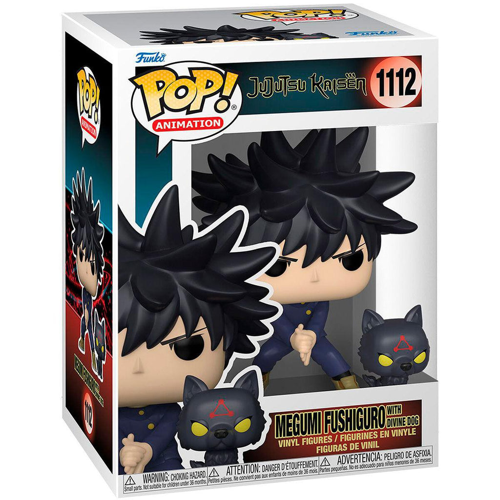 POP & Buddy! Animation Jujutsu Kaisen Vinyl Figure Megumi with Dog 9 cm - Toys - Funko